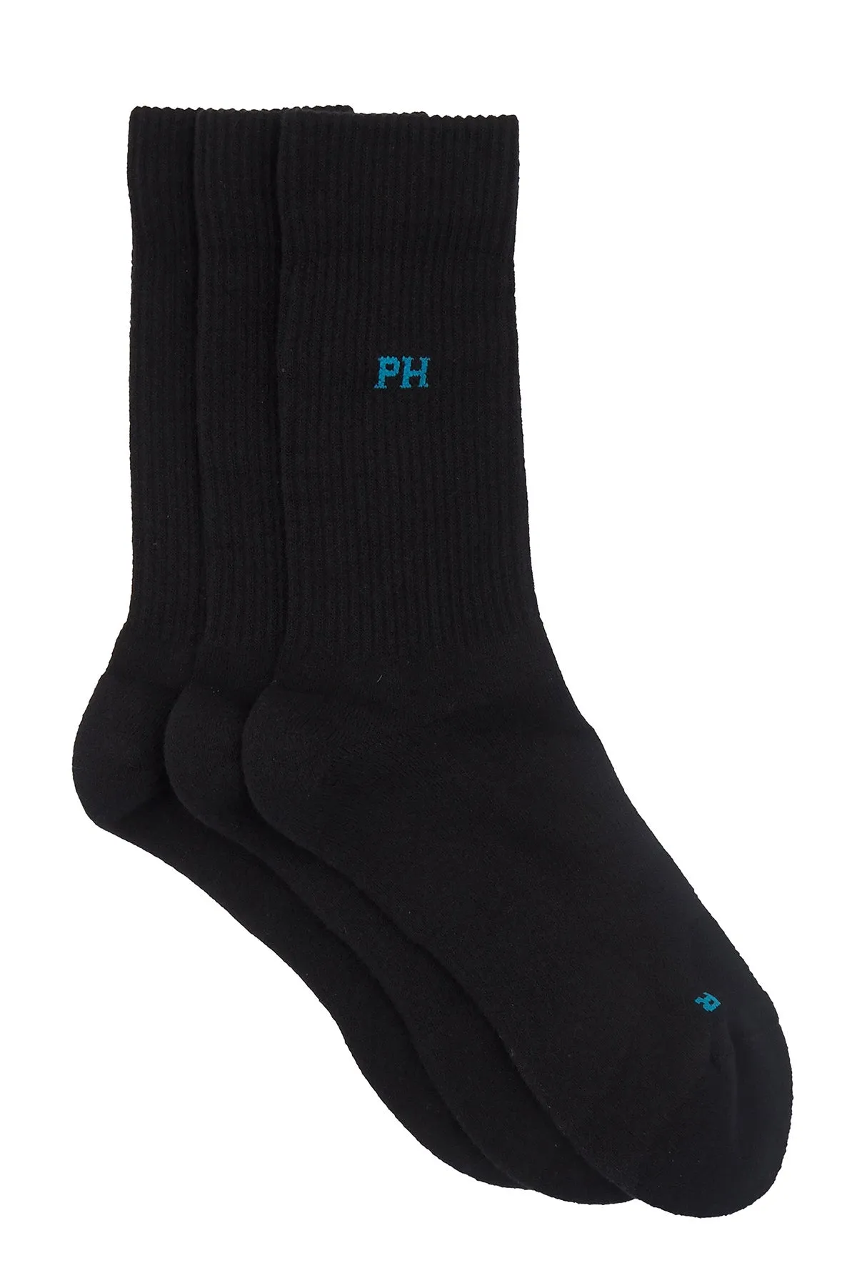 3 Pack Essential Men's Sport Socks - Black