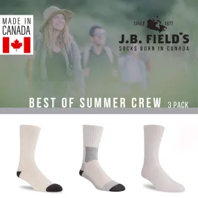 3 PAIR - Best of J.B. Field's Summer Crew (Assorted)