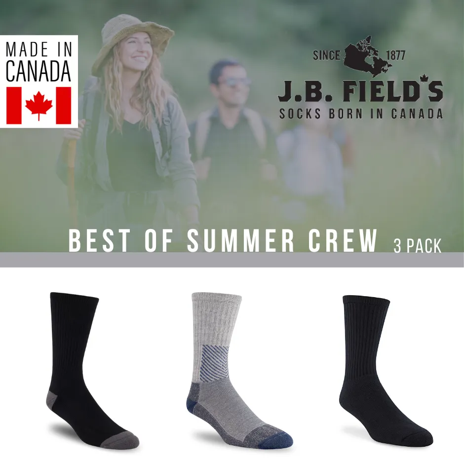 3 PAIR - Best of J.B. Field's Summer Crew (Assorted)