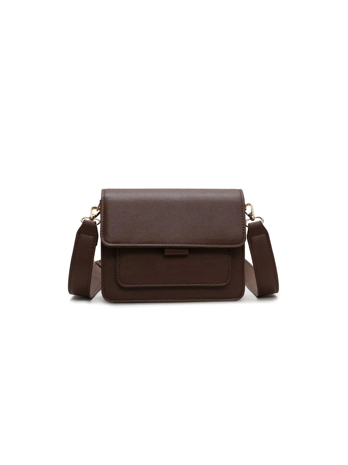 Accordion Messenger Bag - Dark Brown