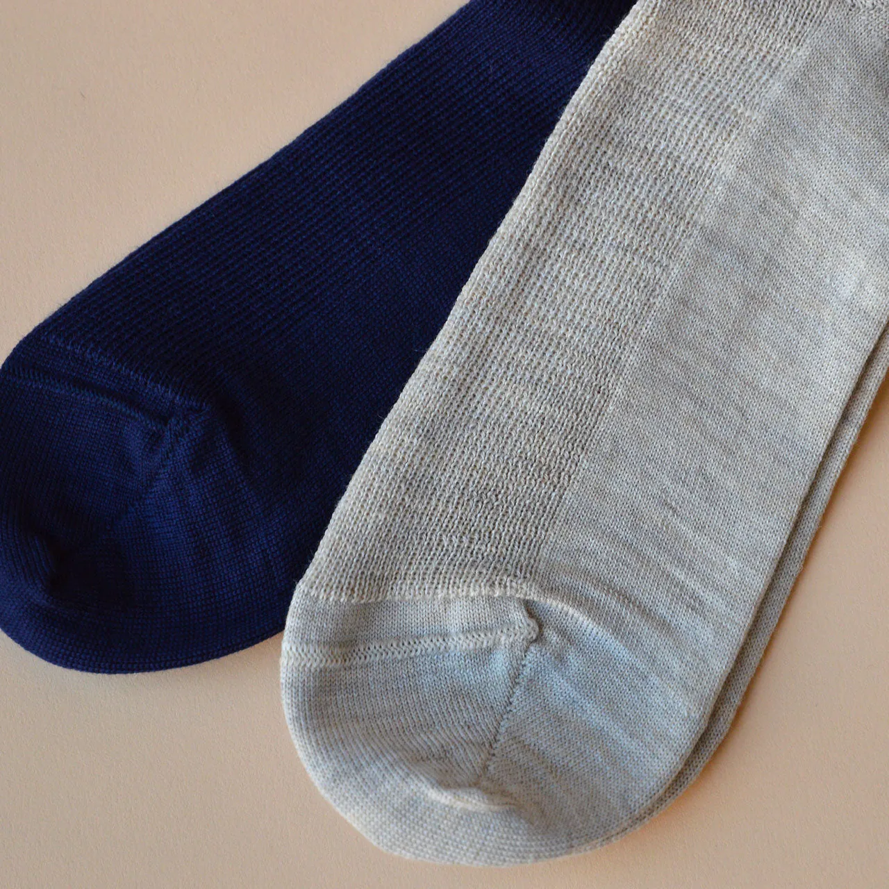 Adults Fine Socks in 100% Organic Wool - Without Elastic (37-46)