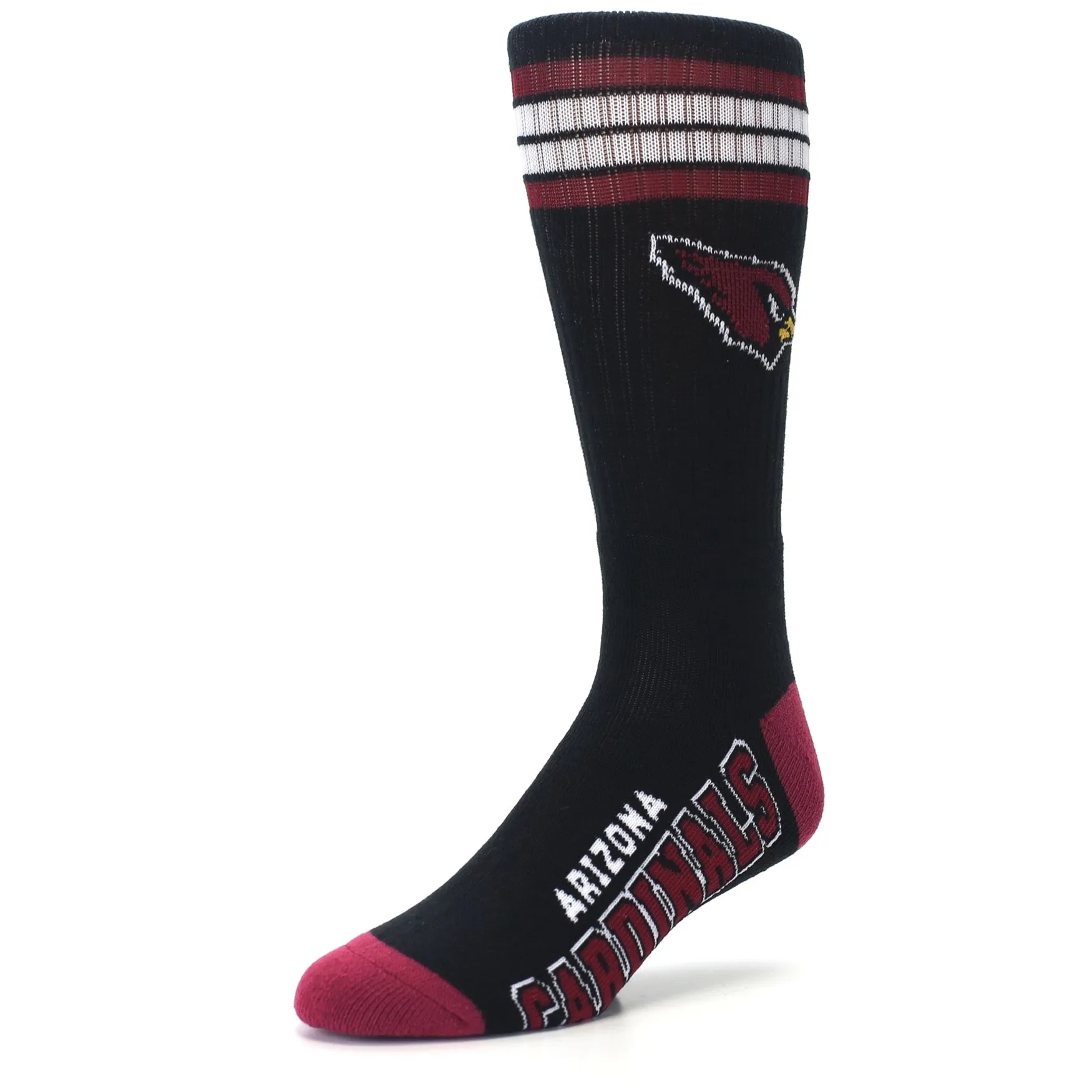 Arizona Cardinals Socks - Men's Athletic Crew Socks