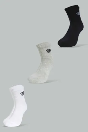 Assorted Sports Socks For Men (Pack of 3)