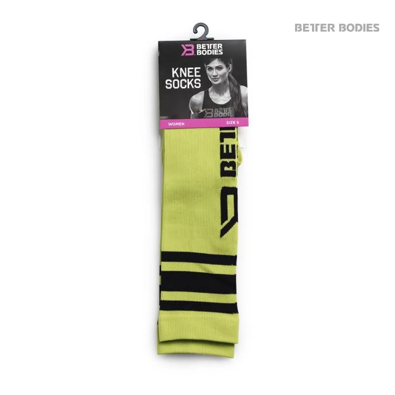 Better Bodies Knee Socks - Lime