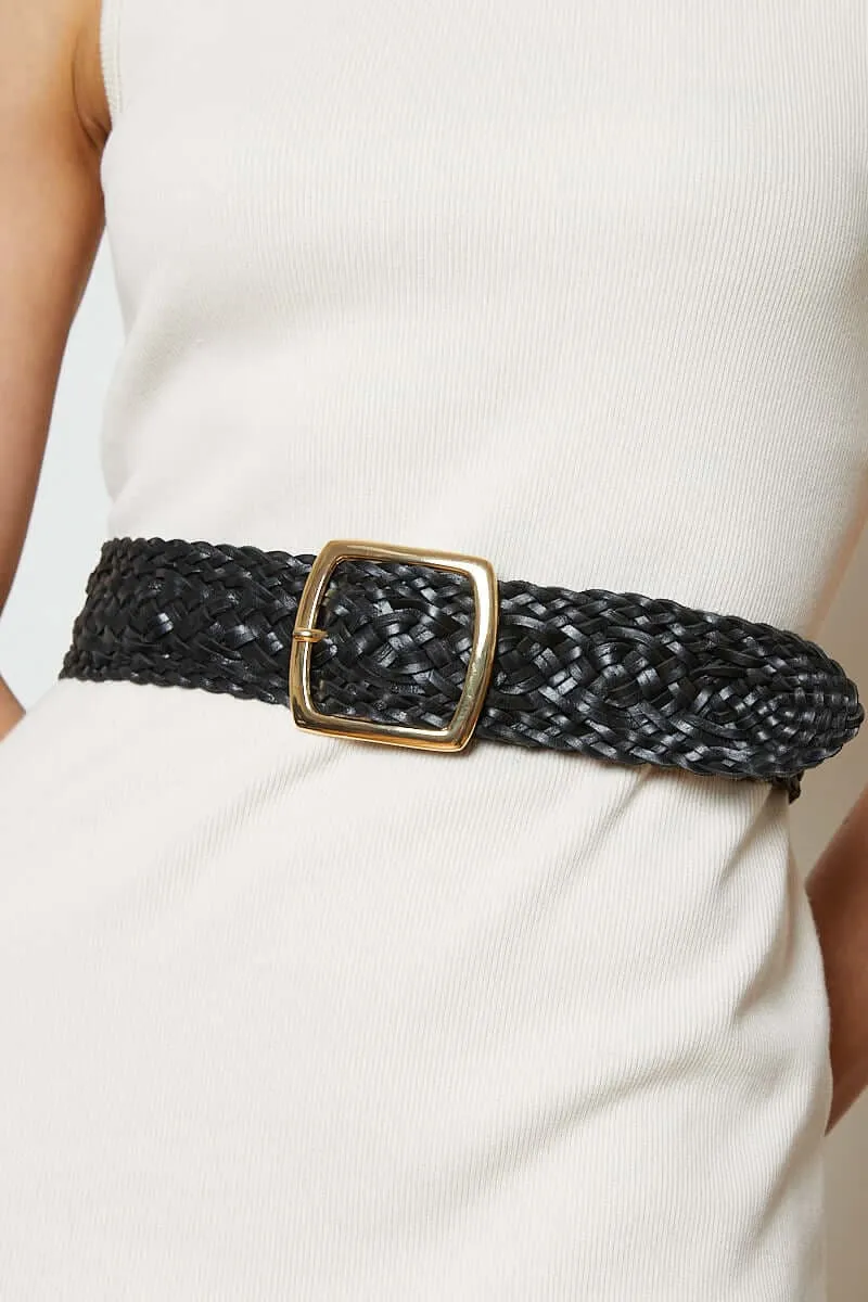 Bingham woven belt black night