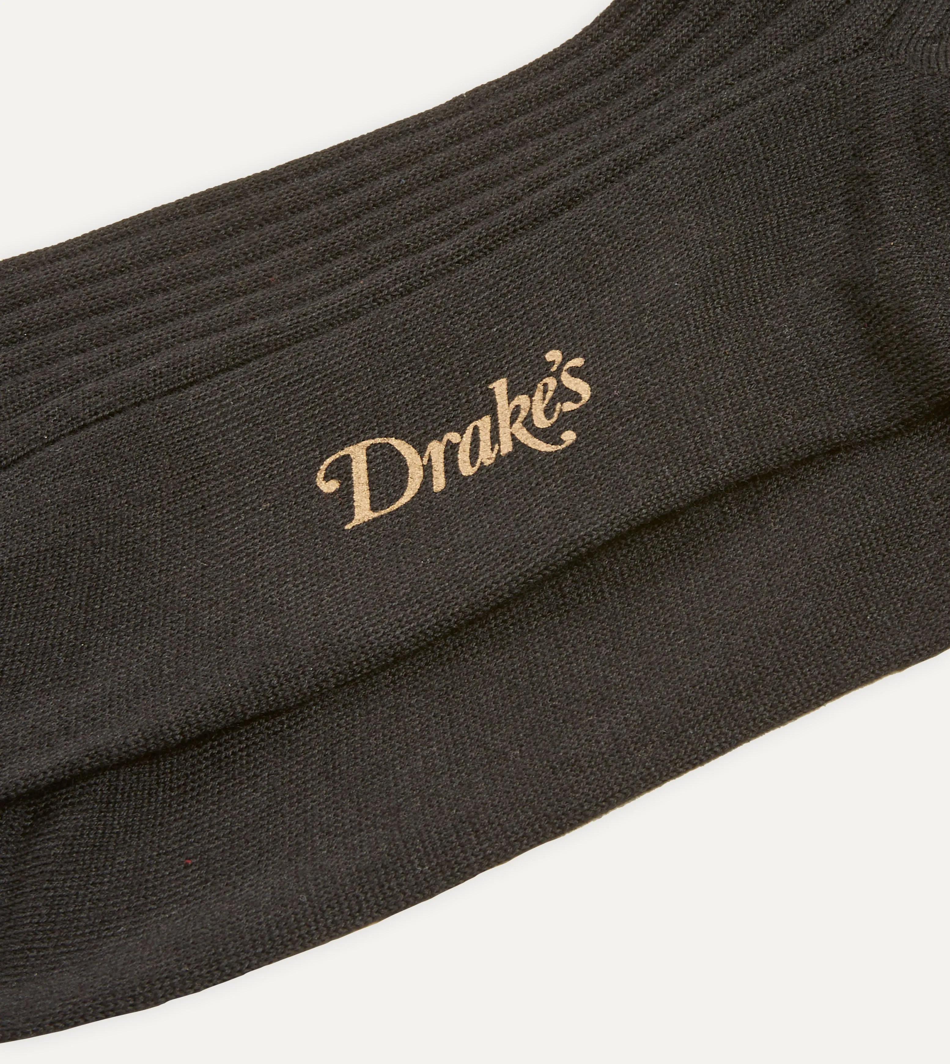 Black Wool Over-the-Calf Socks