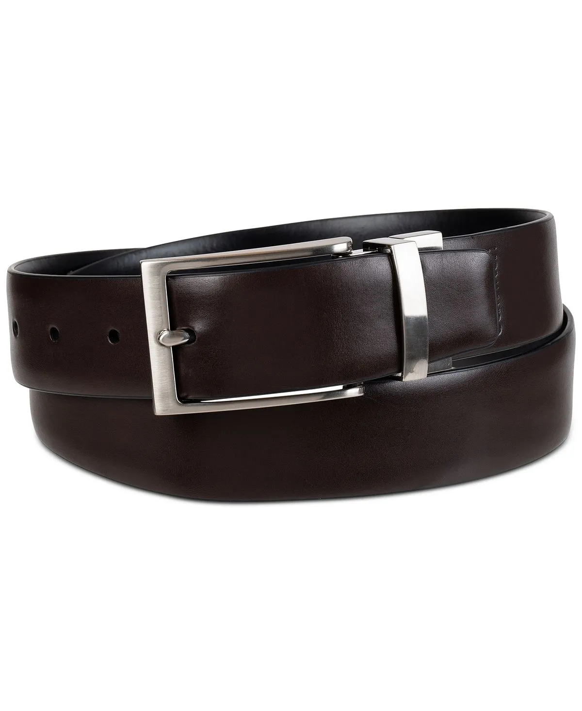 Calvin Klein Men's Reversible Two-in-One Feather Business Belt