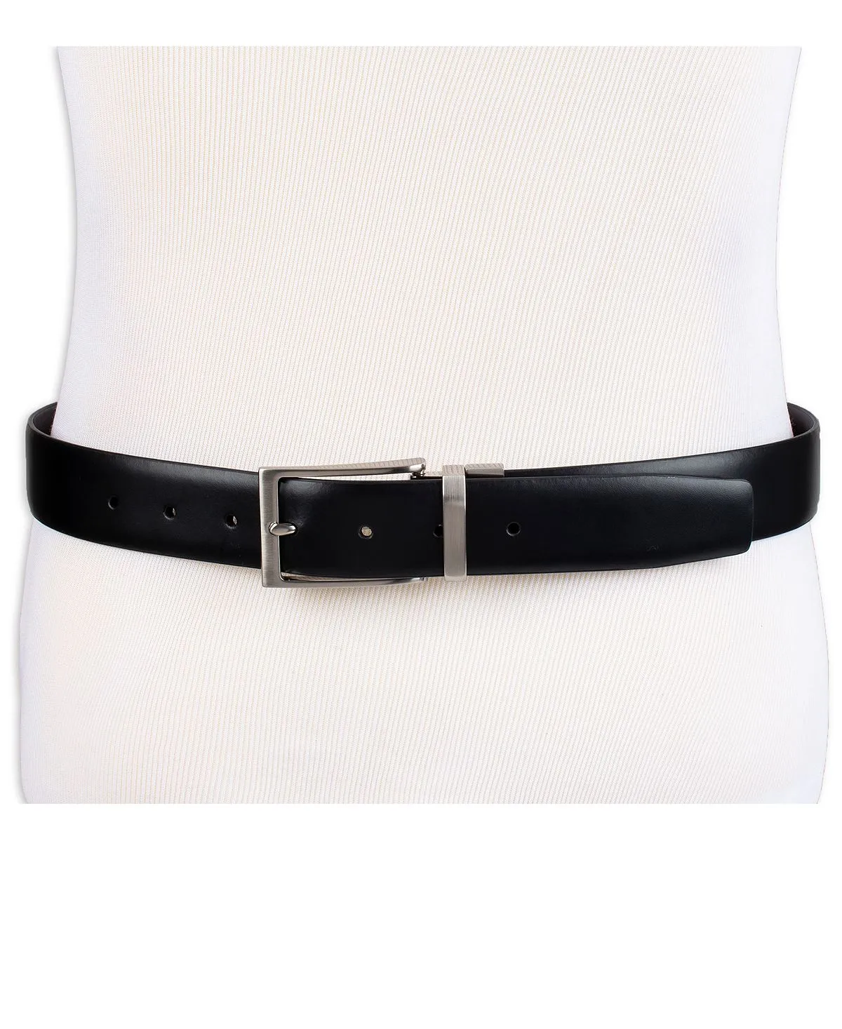 Calvin Klein Men's Reversible Two-in-One Feather Business Belt