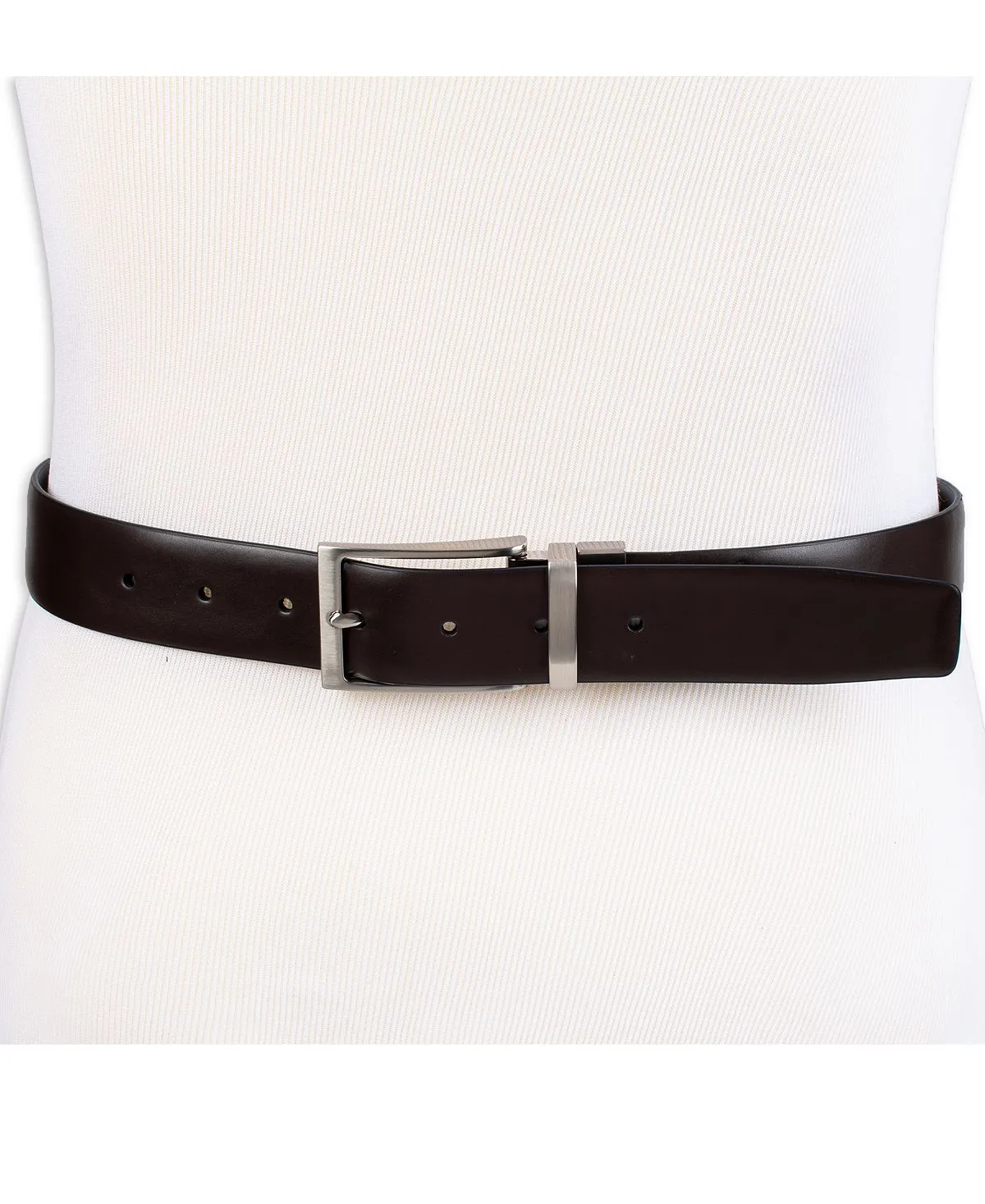 Calvin Klein Men's Reversible Two-in-One Feather Business Belt