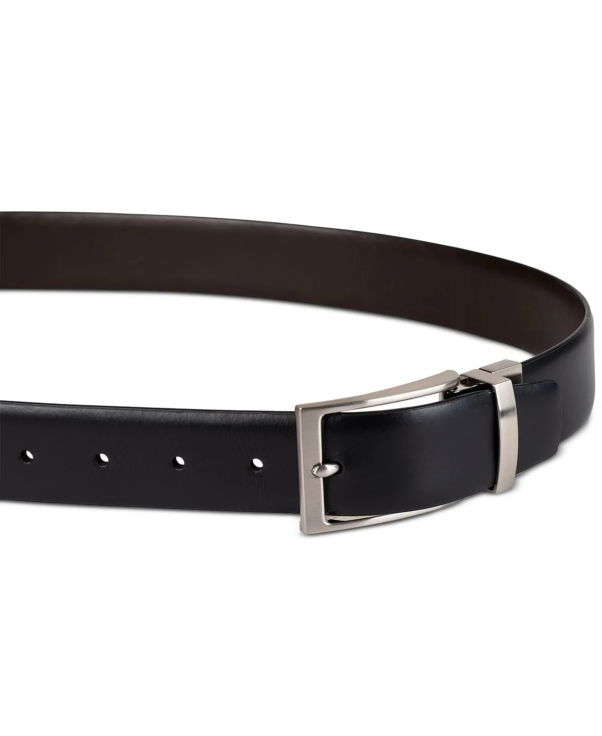 Calvin Klein Men's Reversible Two-in-One Feather Business Belt