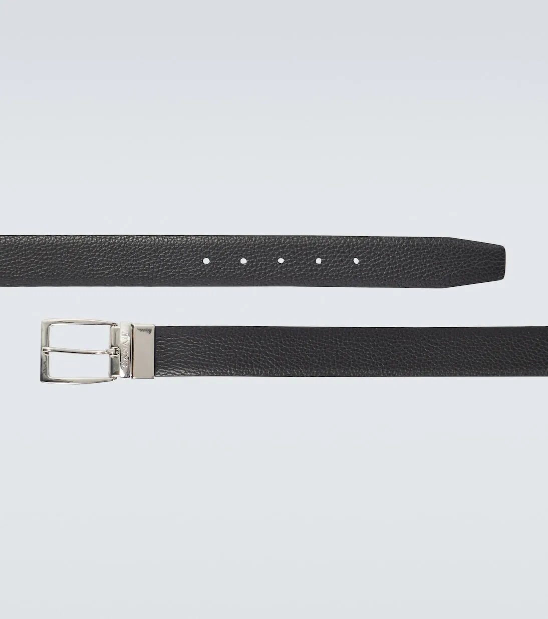 Canali leather belt, black