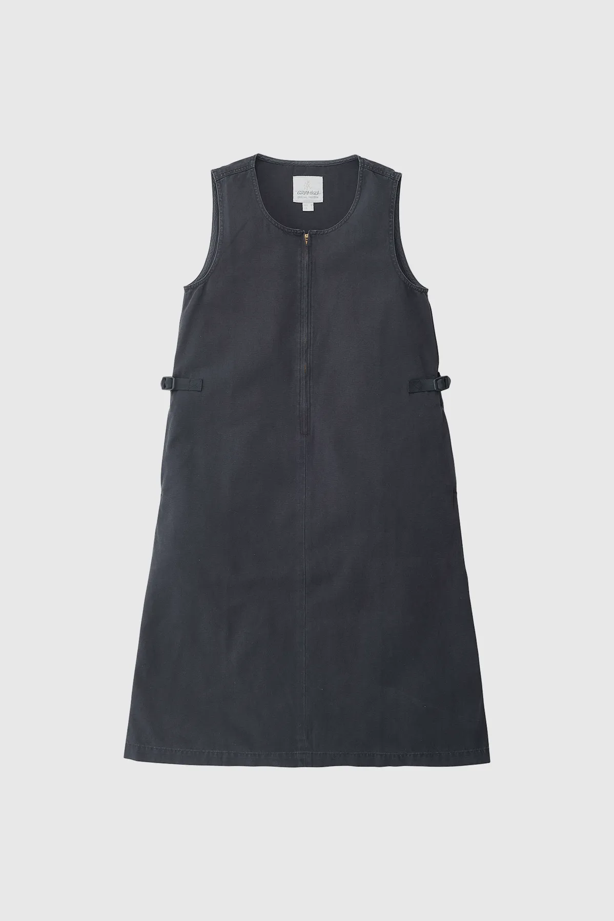 Canvas Mid Length Dress - Dusty Black