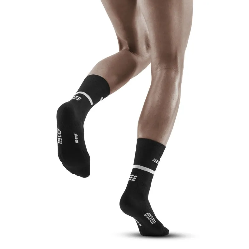 CEP Compression Men's The Run Compression Mid Cut Socks 4.0 - Black