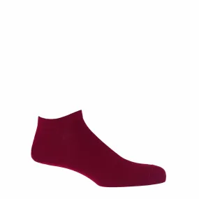 Classic Men's Trainer Socks - Burgundy