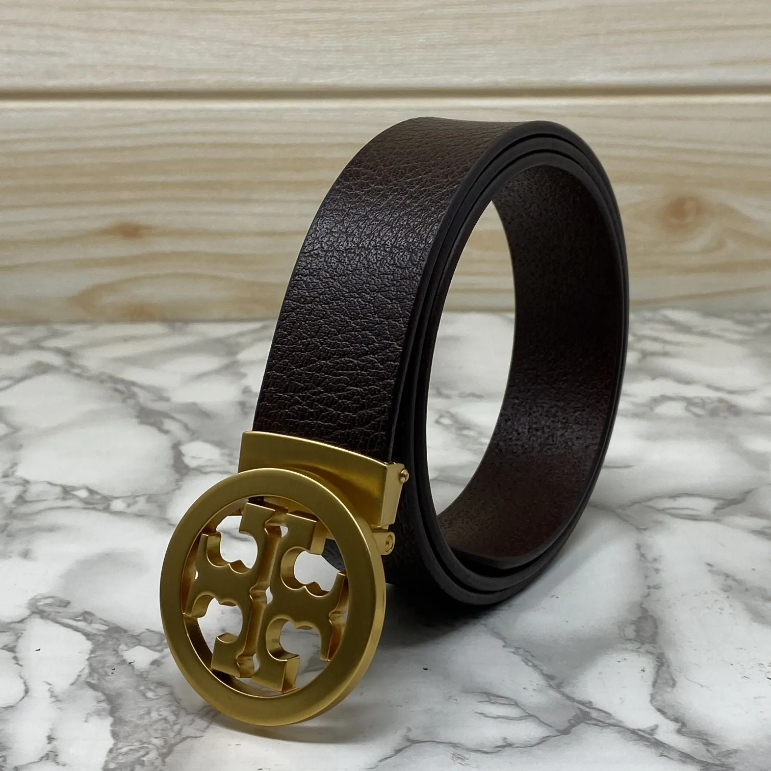 Classy Round Formal Leather Strap Belt-JonasParamount