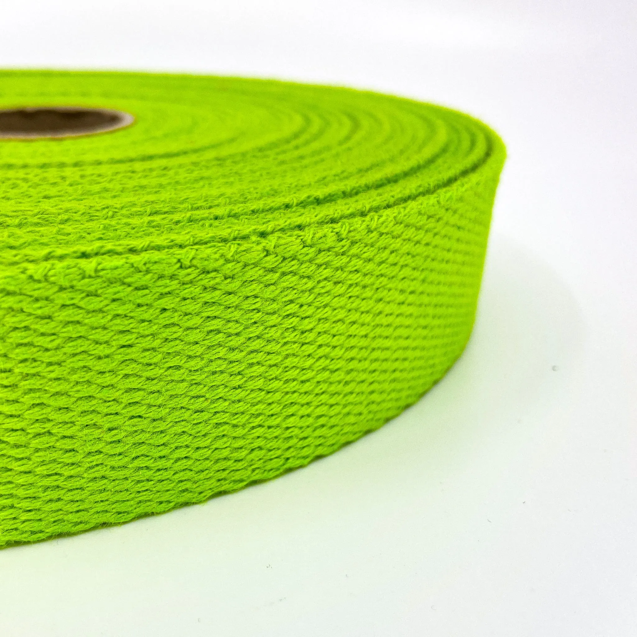 Cotton Webbing - Lime - 30mm