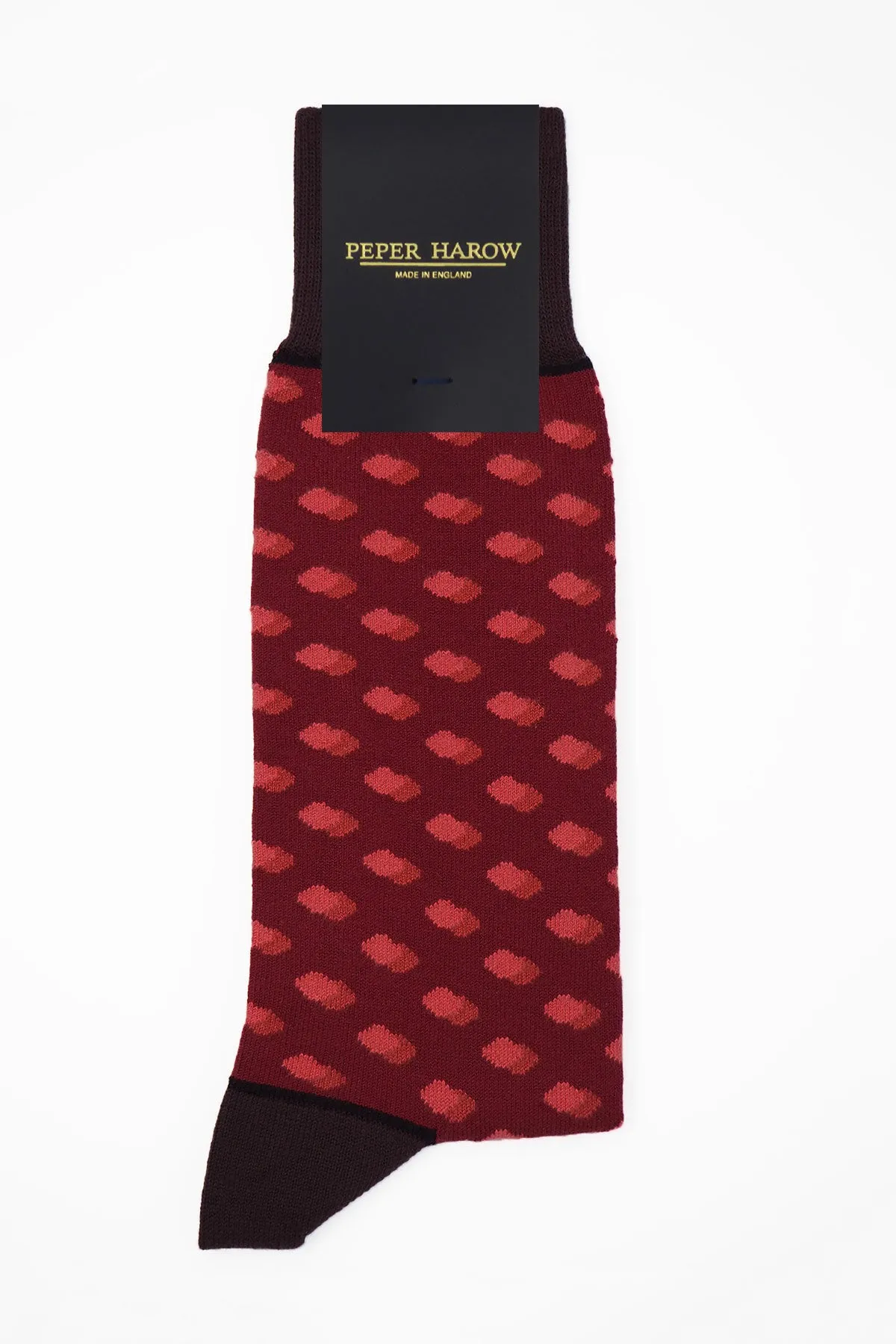 Disruption Men's Socks - Burgundy