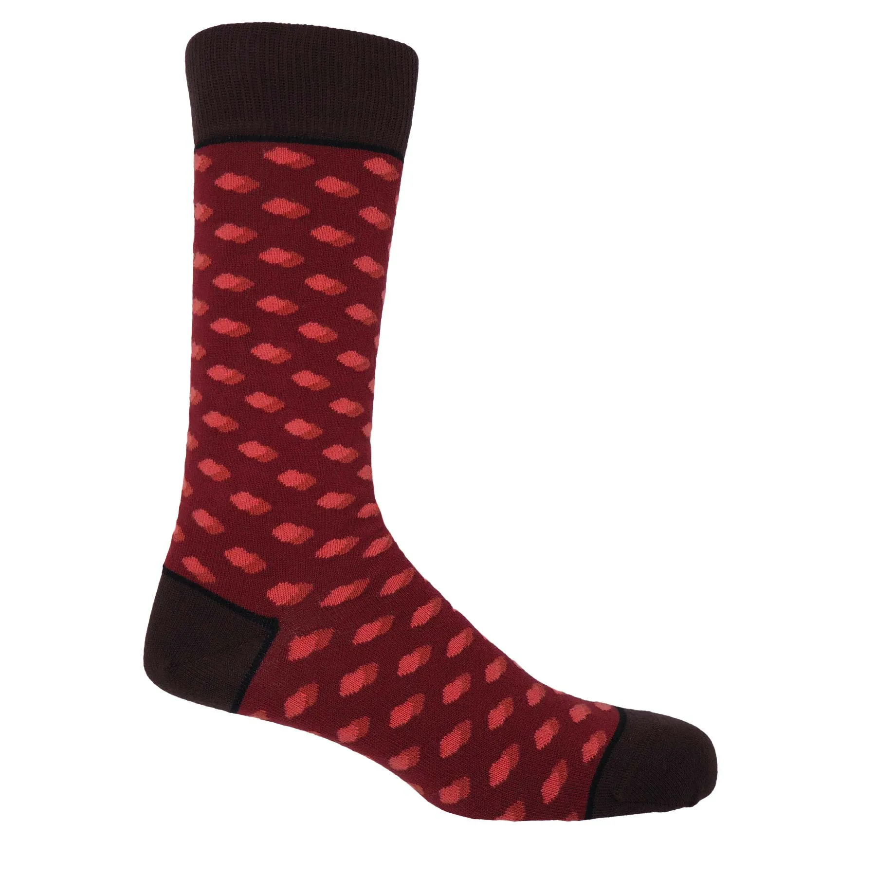 Disruption Men's Socks - Burgundy