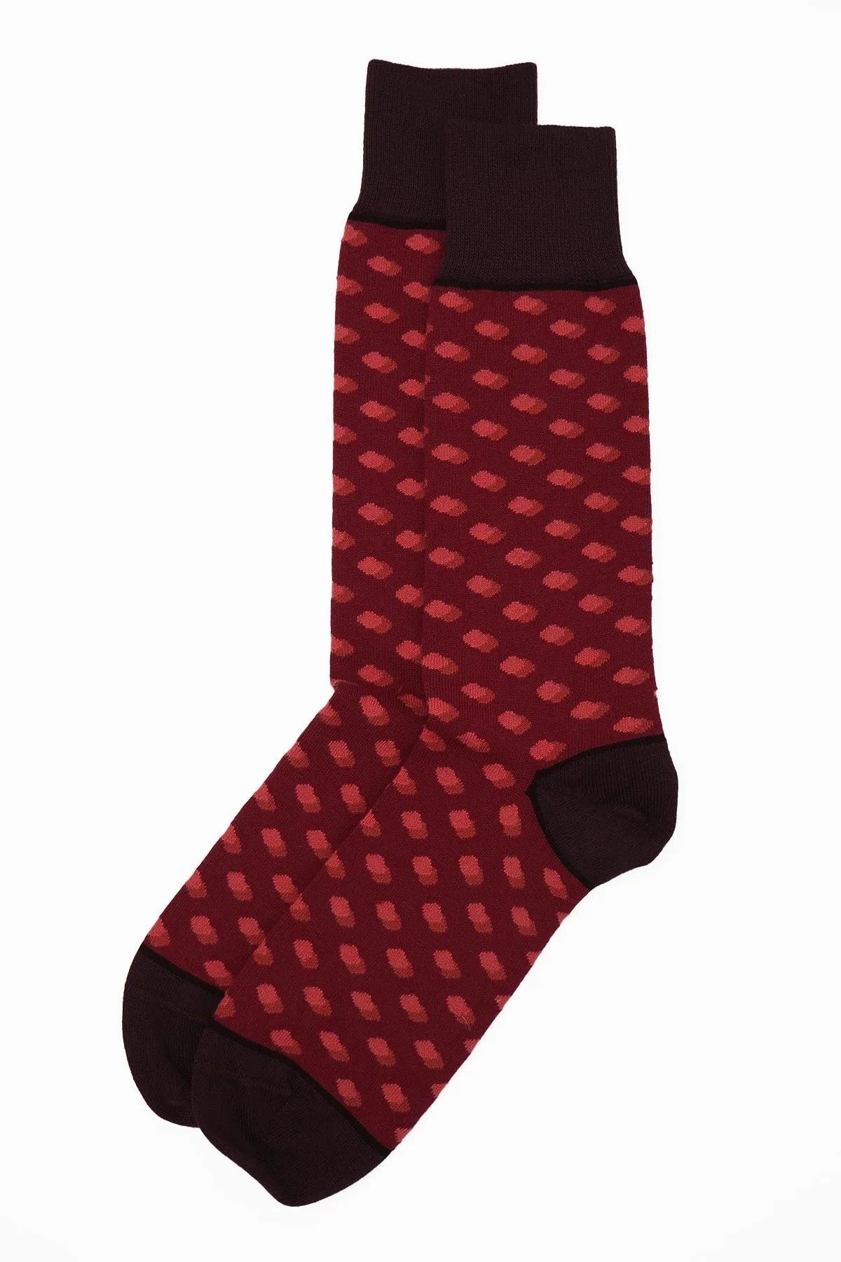 Disruption Men's Socks - Burgundy