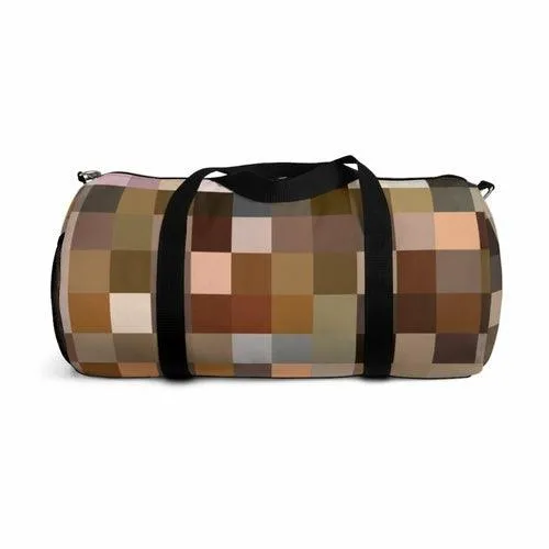 Duffel Bag, Carry On Luggage, Brown Multicolor