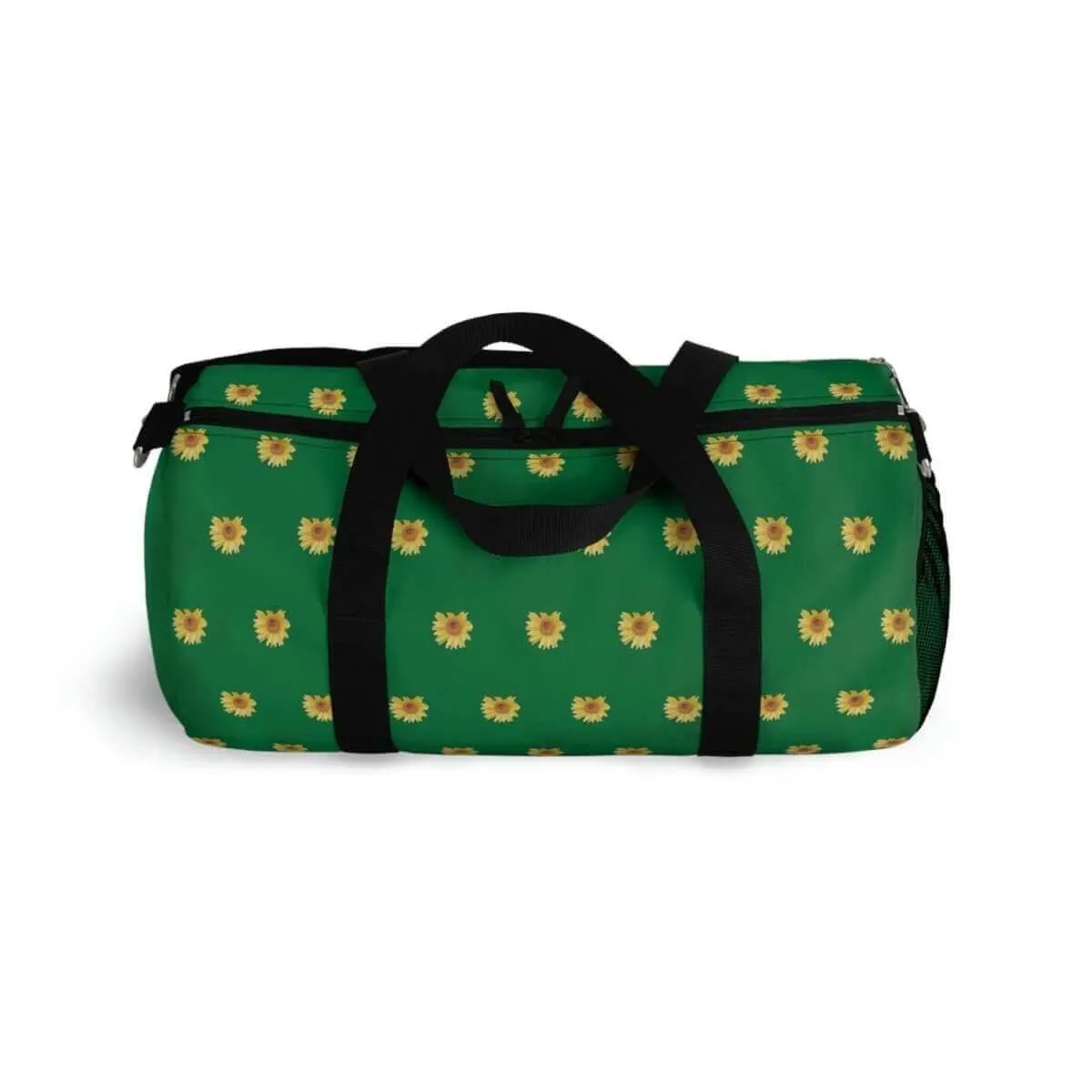 Duffel Bag - Green Sunny Sunflower Design