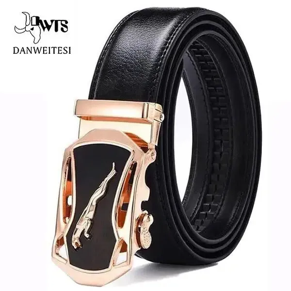 [DWTS]Genuine Leather Belts for Men Automatic Male Belts Cummerbunds Leather Belt Men Dropshipping Black Belts Cinturon Hombre