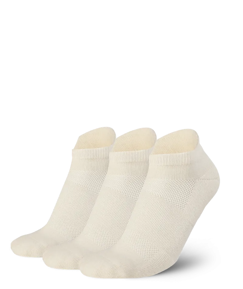 Everyday Merino Ankle Socks Off White 3-Pack