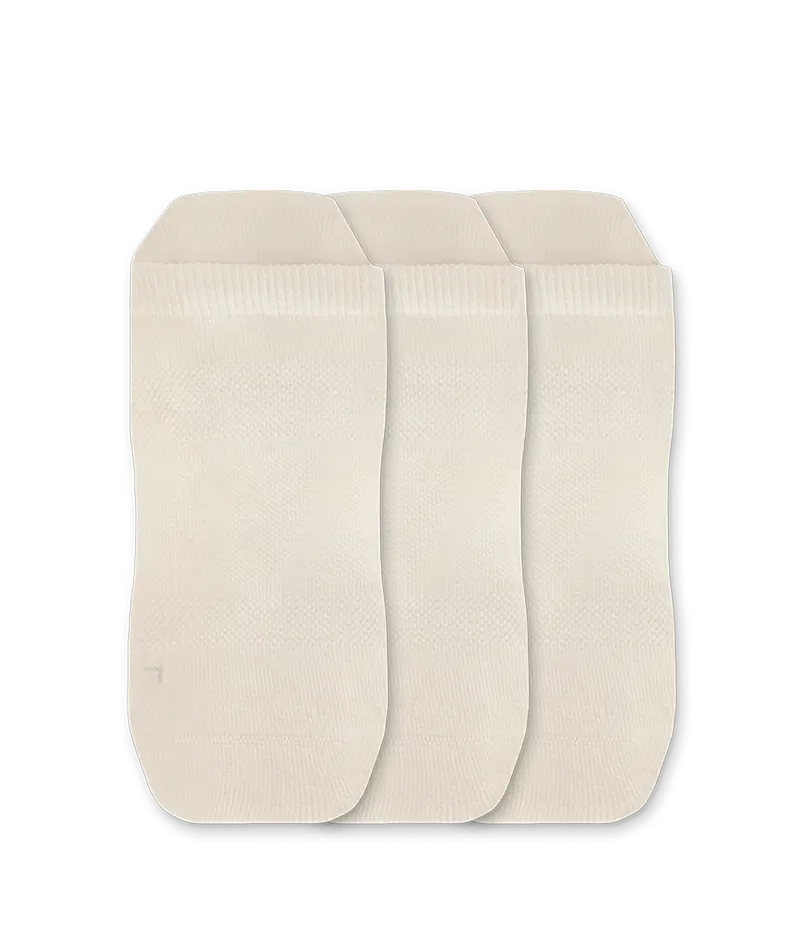 Everyday Merino Ankle Socks Off White 3-Pack