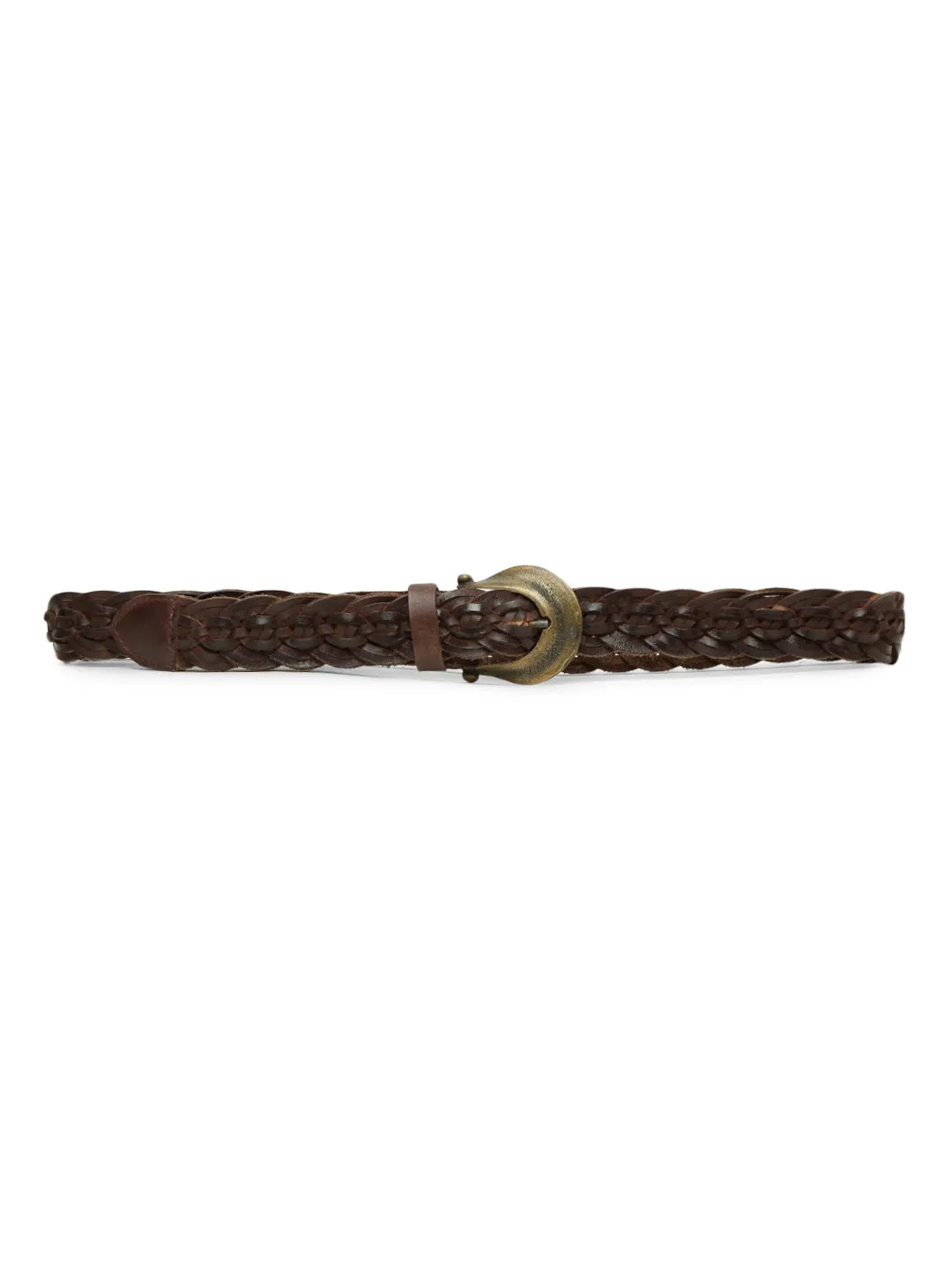 Exquisite Woven Brown Women's Belt By Art N Vintage