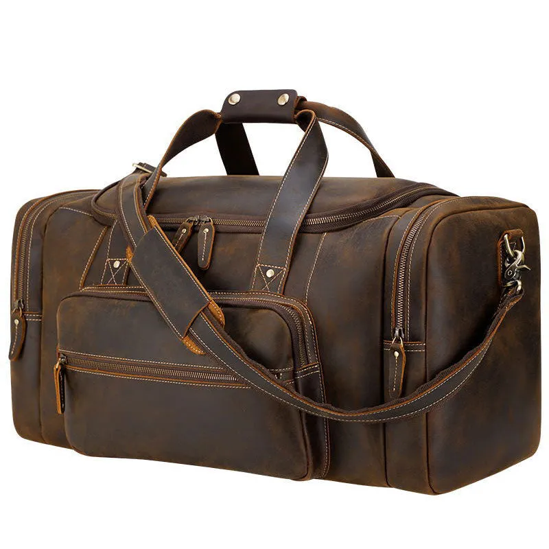 Funki Buys | Bags | Travel Bags | Men's Leather Overnight Bag