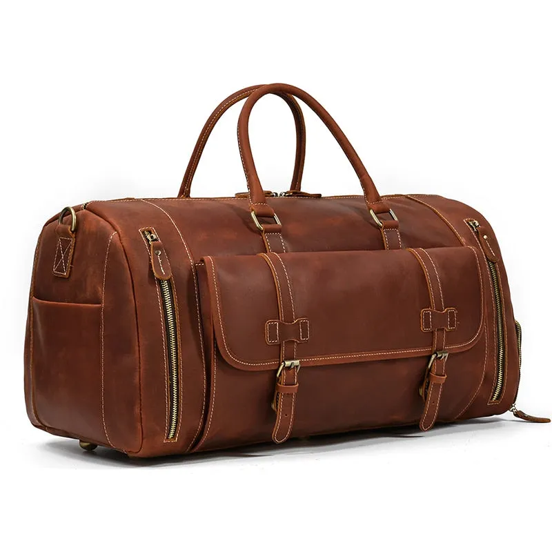 Funki Buys | Bags | Travel Bags | Men's Leather Overnight Bag