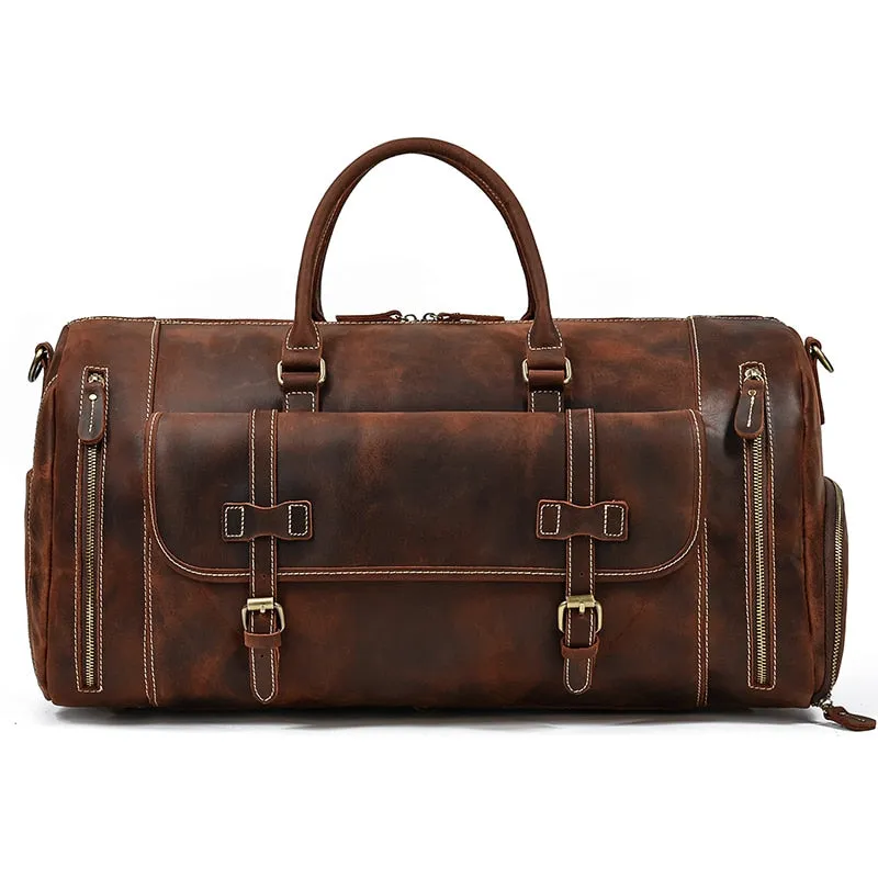 Funki Buys | Bags | Travel Bags | Men's Leather Overnight Bag