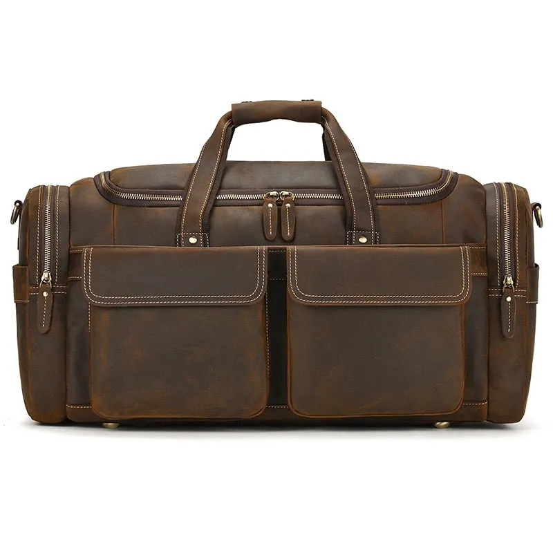 Funki Buys | Bags | Travel Bags | Men's Leather Overnight Bag