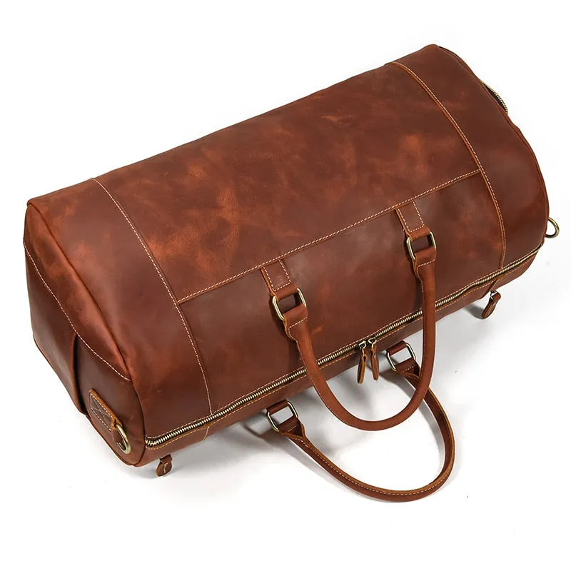 Funki Buys | Bags | Travel Bags | Men's Leather Overnight Bag