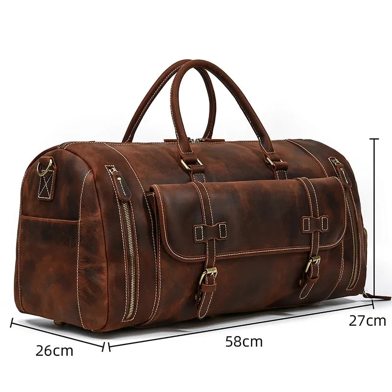 Funki Buys | Bags | Travel Bags | Men's Leather Overnight Bag