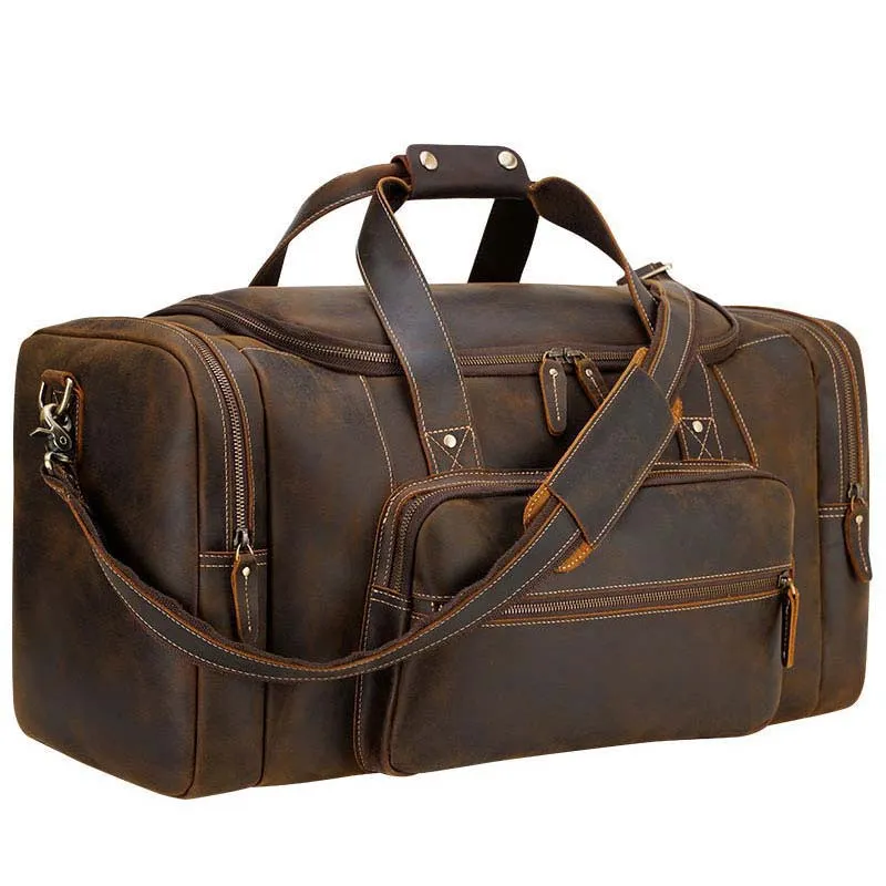 Funki Buys | Bags | Travel Bags | Men's Leather Overnight Bag