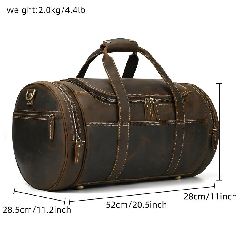 Funki Buys | Bags | Travel Bags | Men's Leather Overnight Bag