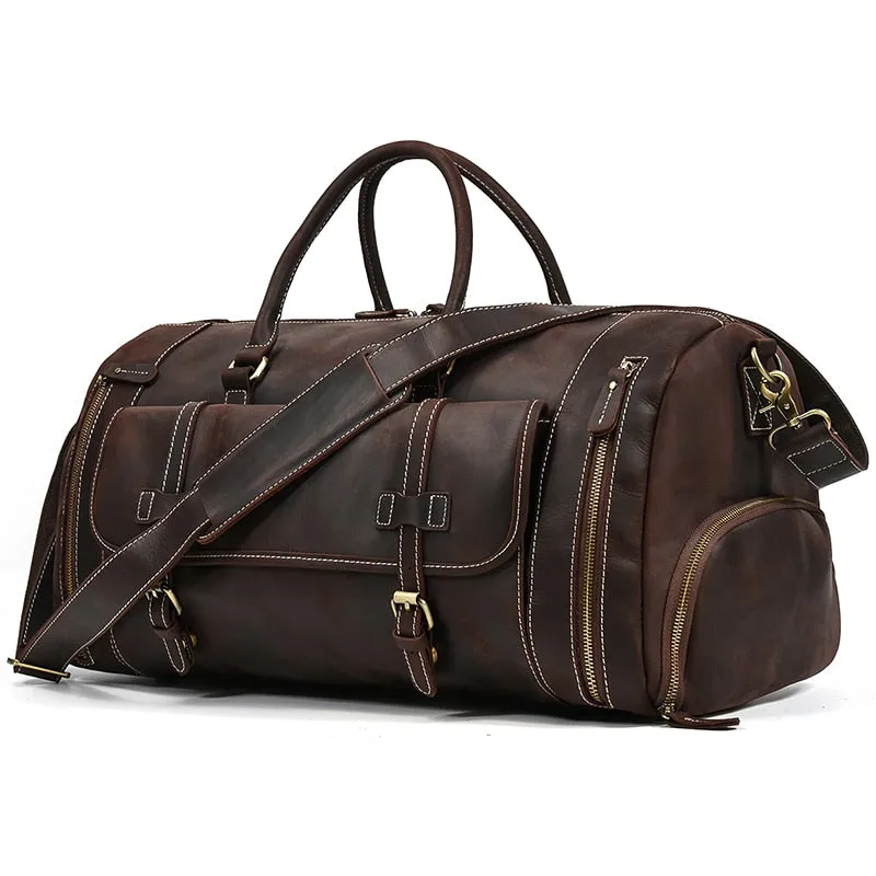 Funki Buys | Bags | Travel Bags | Men's Leather Overnight Bag