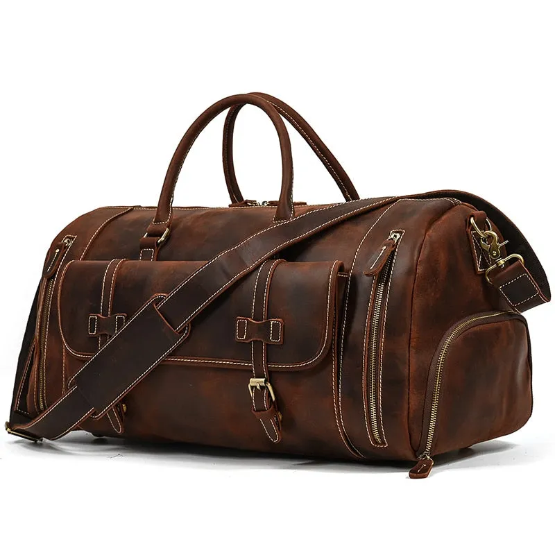 Funki Buys | Bags | Travel Bags | Men's Leather Overnight Bag