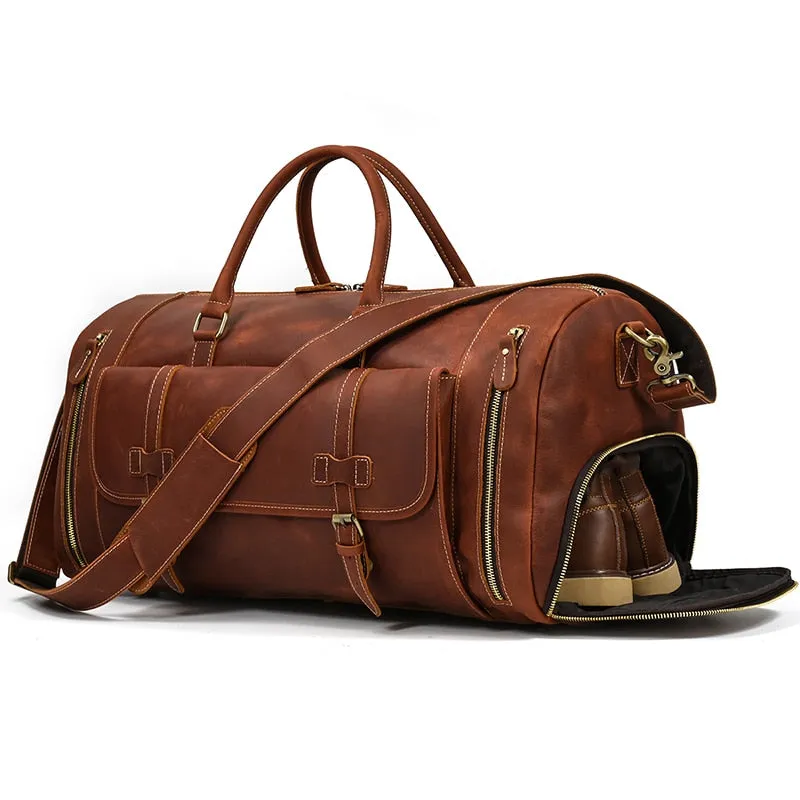 Funki Buys | Bags | Travel Bags | Men's Leather Overnight Bag