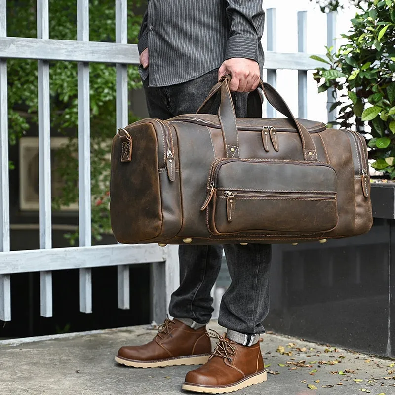 Funki Buys | Bags | Travel Bags | Men's Leather Overnight Bag