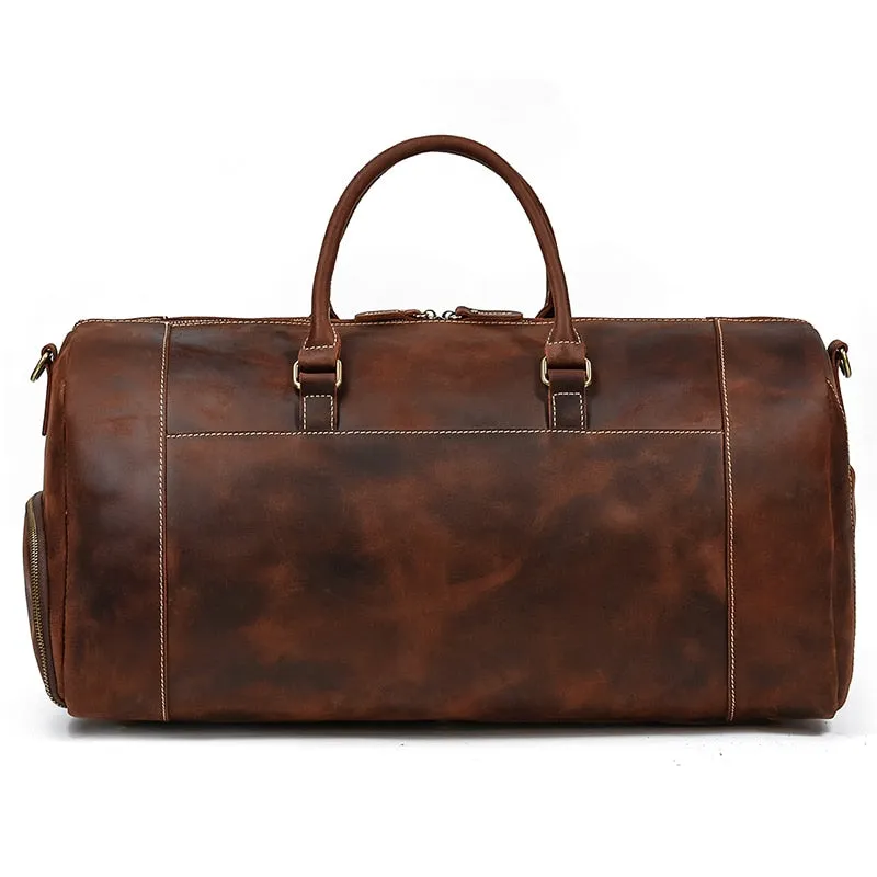 Funki Buys | Bags | Travel Bags | Men's Leather Overnight Bag