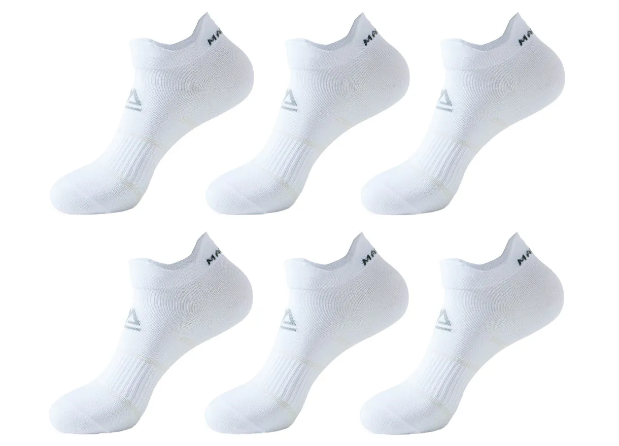 Haute Edition Unisex 6-Pack Compression Wellness Ankle Socks