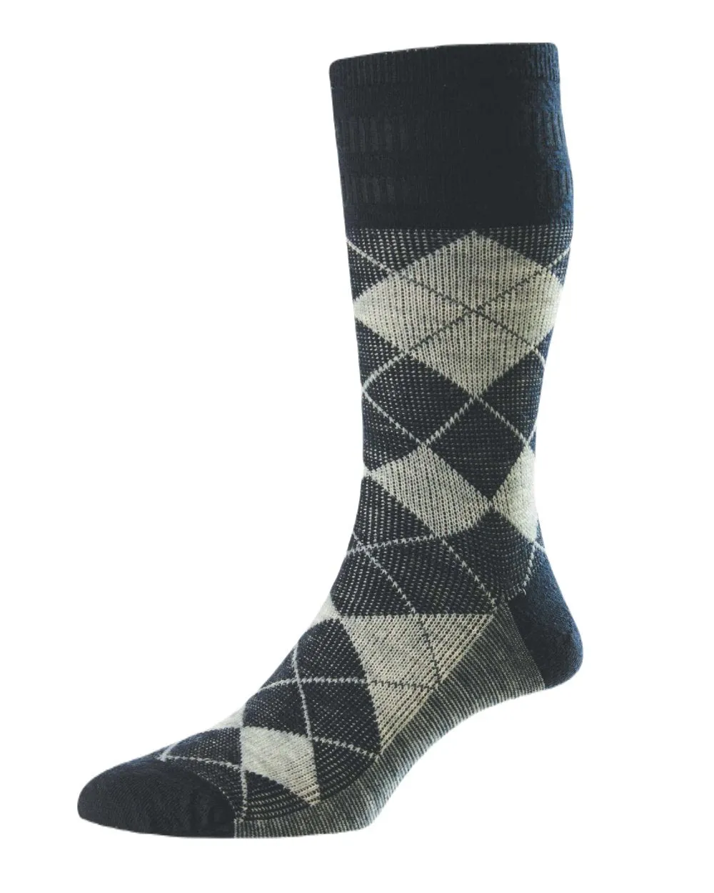 HJ Hall Argyle Wool Softop Socks