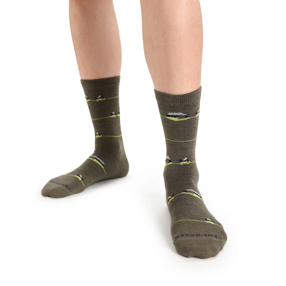 Icebreaker Lifestyle Ultralight Crew Backcountry Camp Socks Men