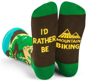 I'd Rather Be Mountain Biking Crew Socks