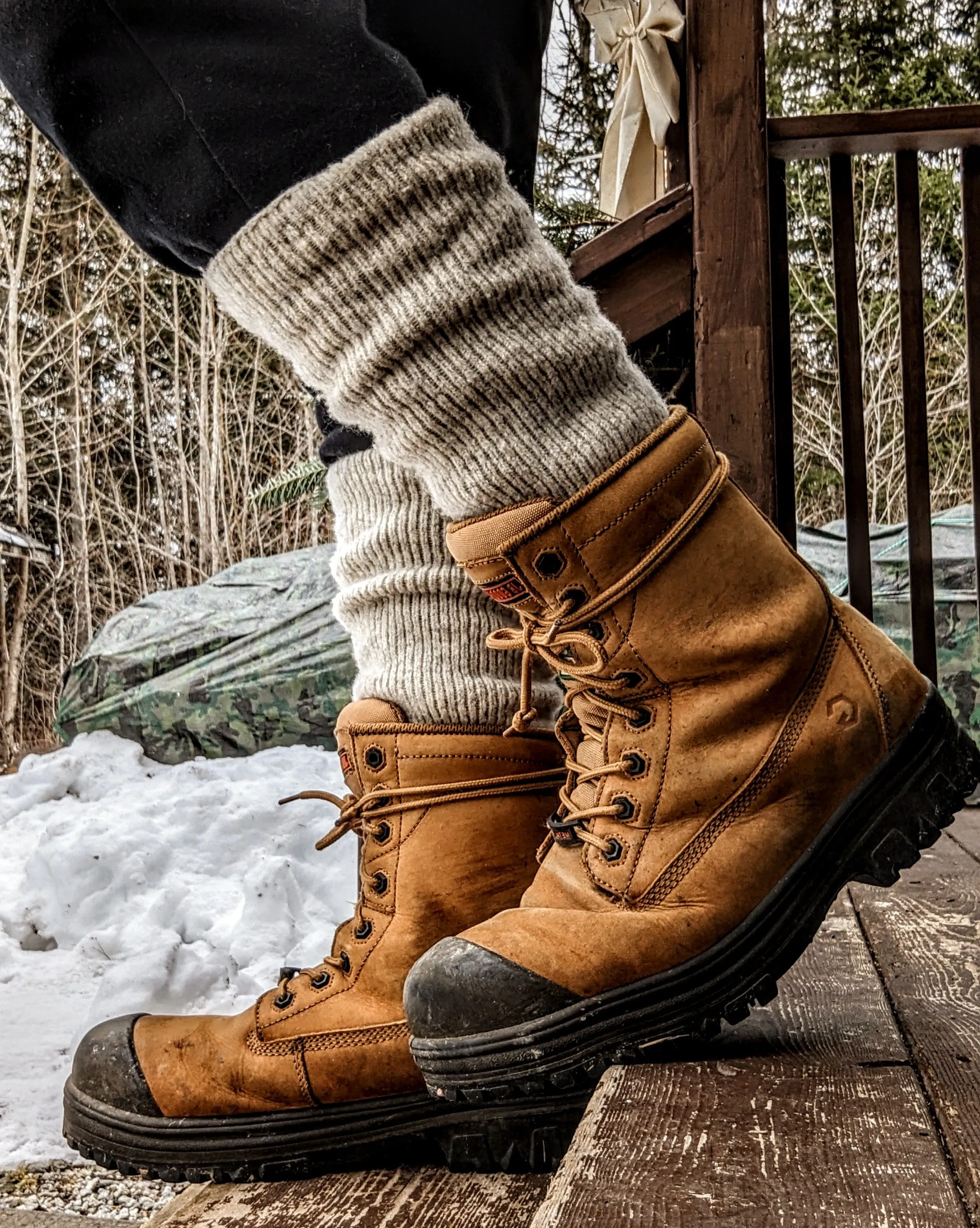 J.B. Field's Men's Icelandic "50 Below Gumboot" Wool Thermal Sock