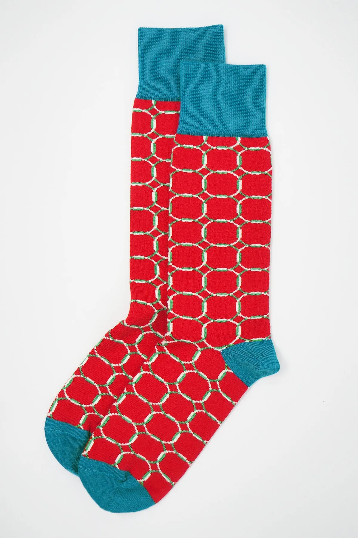 Linked Men's Socks - Red