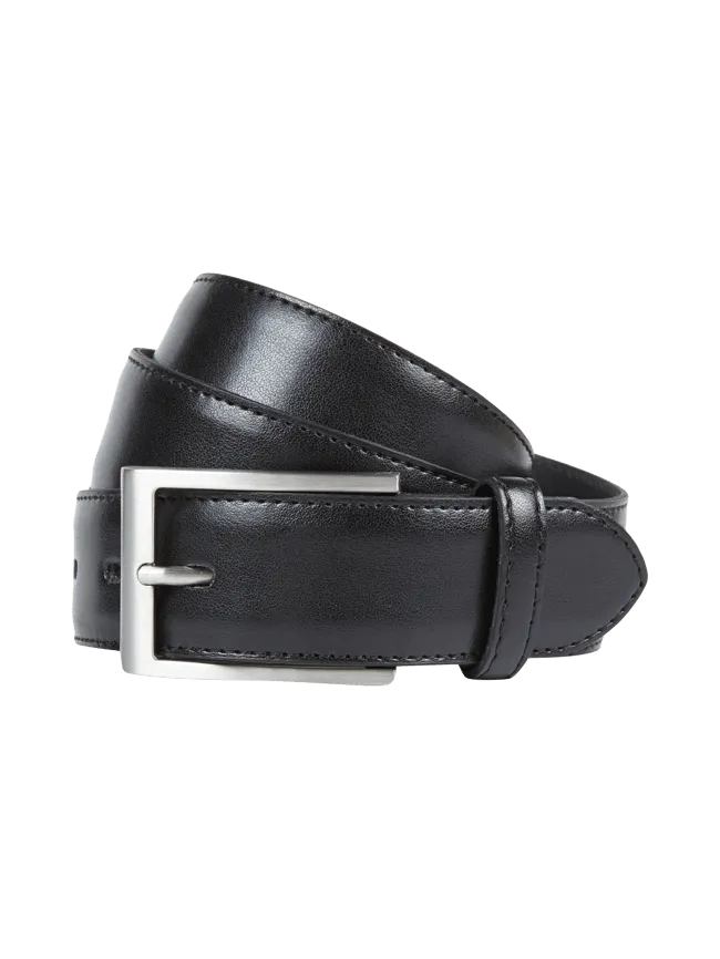 Lloyd Men's Belts Leather Buckle Belt, Black