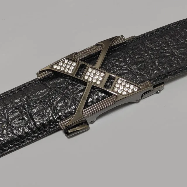 Luxury Alloy Buckle Leather Belt